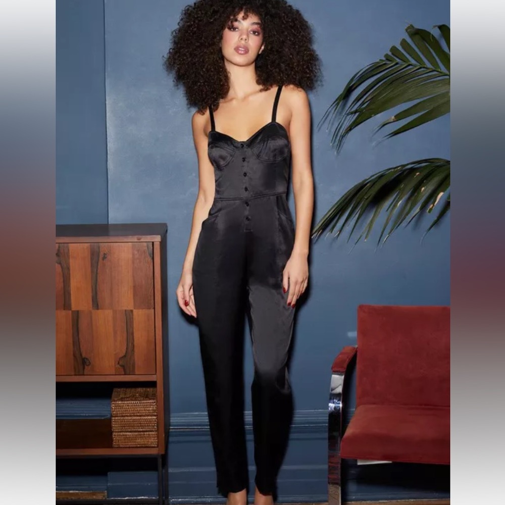 Fleur du mal, bebesilk black button jumpsuit